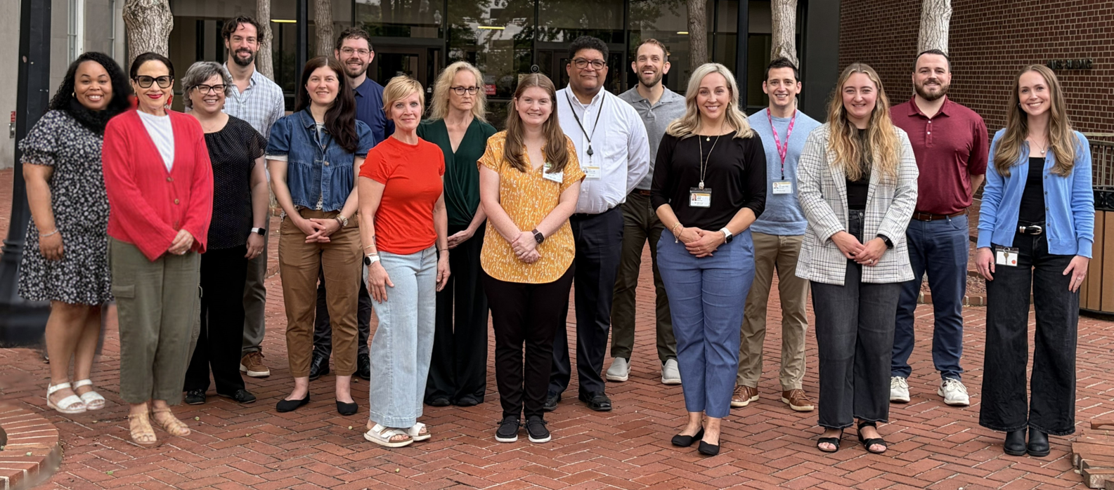 Personnel from left to right: Anjuna Holloman, Thania Del Valle-Fagan, Sharon McDaniel, Tim Hughes, Jillian Ingle, Austin Morris, Katy Melius, Lenore Crago, Heather Crump, Alain Bertoni, Mike Bancks, Carrie Smith, Ted DeConne, Jordan Webb, Logan Hamm, Mariah Hill