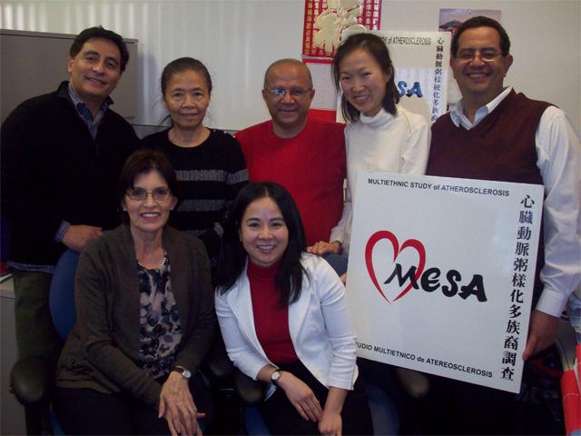 UCLA Field Center staff. Back row, left to right: Anthony Sosa, Florence Kwan, Medhat Botrous, Michelle Chan, Sameh Tadros Front row, left to right: Carmen Muro, Kathy Ngo